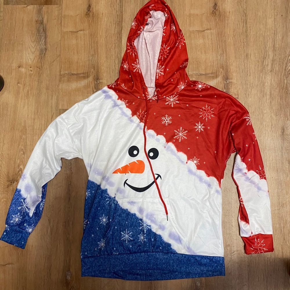 Light weight snowman hoodie